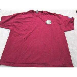 Hanes Beefy-T Mens 3XL Texas A&M Forest Service Fire Management Maroon Shirt